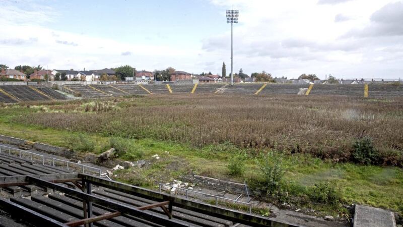 Casement Park in Belfast, where safety experts have endorsed steps taken by the GAA to ensure spectator safety procedures in the redevelopment plan. PRESS ASSOCIATION Photo. Issue date: Sunday October 7, 2018. See PA story ULSTER Casement. Photo credit should read: Liam McBurney/PA Wire. 
