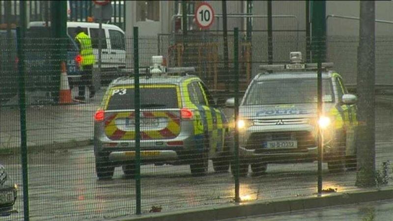 Police descended on Dublin Airport after receiving reports that a van was acting suspiciously. Picture by RTE 
