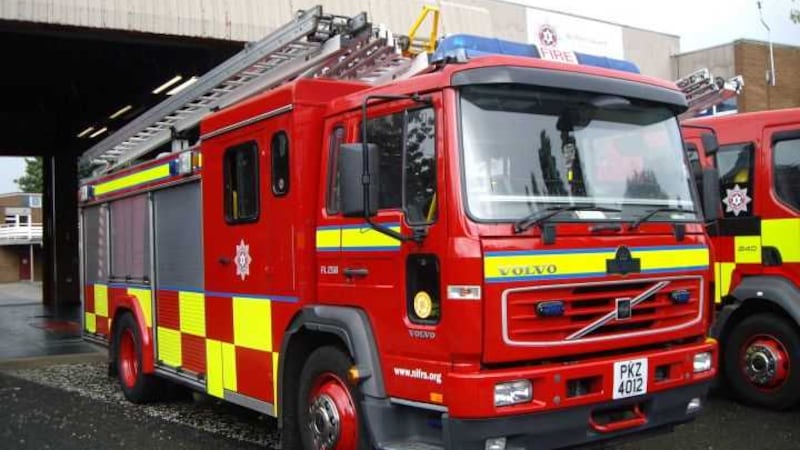 Fire crews wore breathing apparatus as they extinguished the blaze 