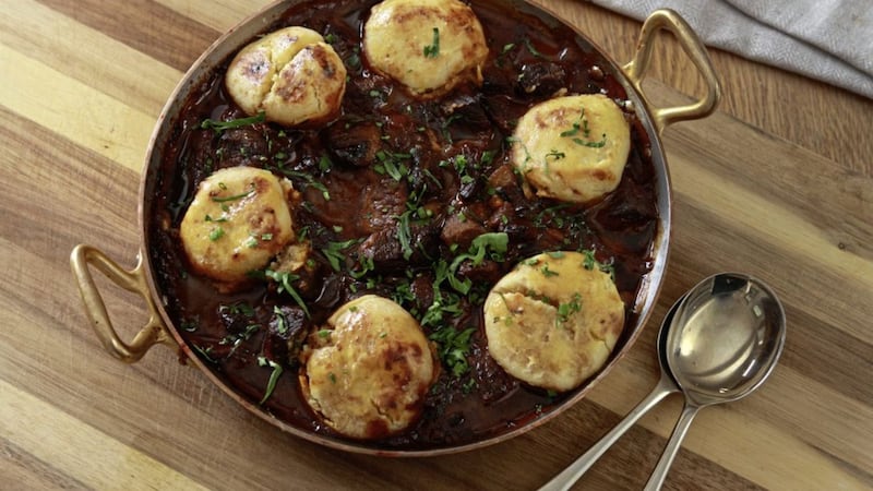 Niall McKenna&#39;s beef and ale stew with dumplings &ndash; it&#39;s better to have more dumplings than fewer, in order to make a meal of this dish 
