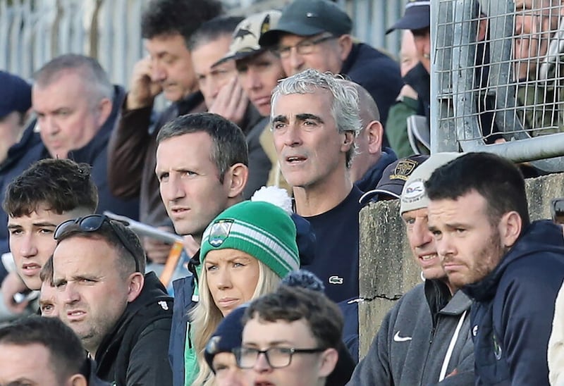 Jim McGuinness watches on as his native Naomh Conaill beat Gaoth Dobhair in the Donegal decider