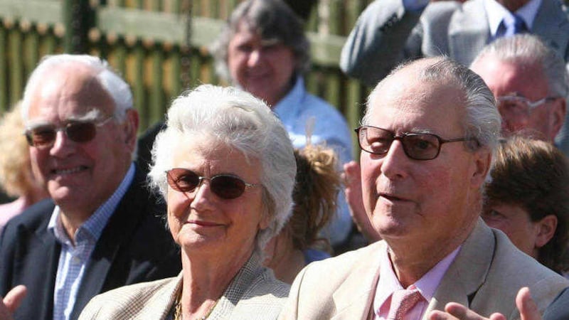 Ian and Mary Cameron, the parents of British prime minister David Cameron. Picture by Johnny Green, Press Association