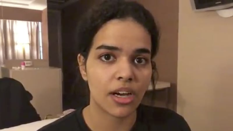 Rahaf Mohammed Alqunun, 18, was allowed to temporarily enter Thailand under the protection of the UN refugee agency.