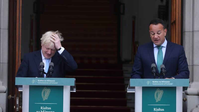 British prime minister Boris Johnson and Taoiseach Leo Varadkar are meeting in Dublin this morning&nbsp;