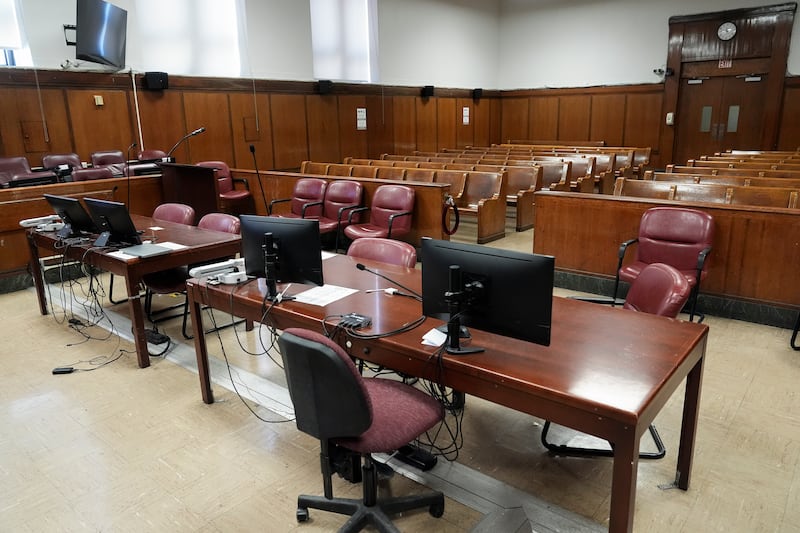 The trial will take place before Judge Juan Merchan in Manhattan (AP)