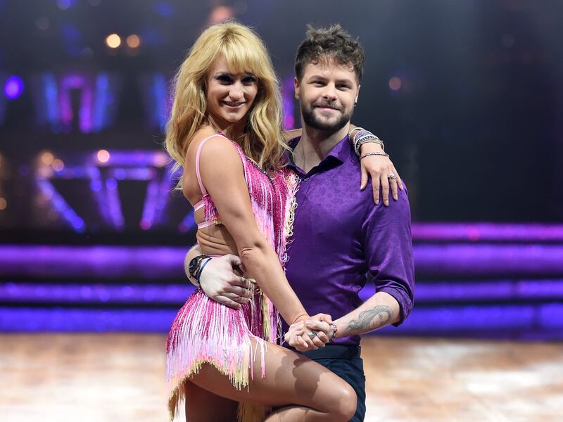 Jay McGuinness and partner Aliona Vilani rake the Strictly stage.