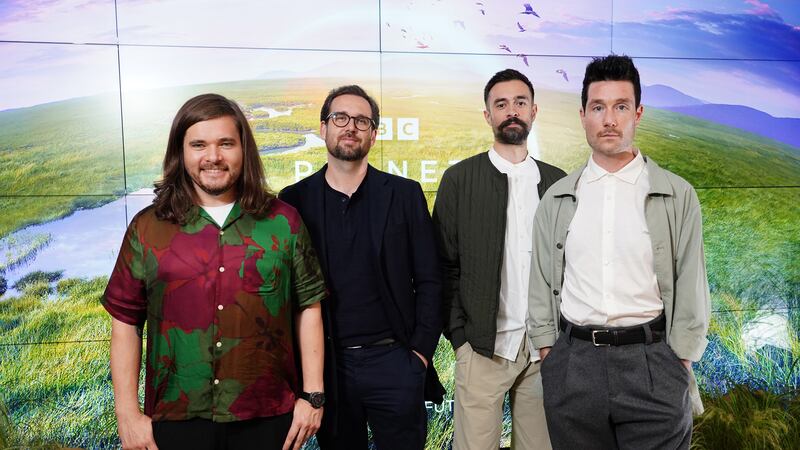 Bastille arrives for the global launch of BBC Studio’s Planet Earth III at Frameless, 6 Marble Arch in London (Ian West/PA)