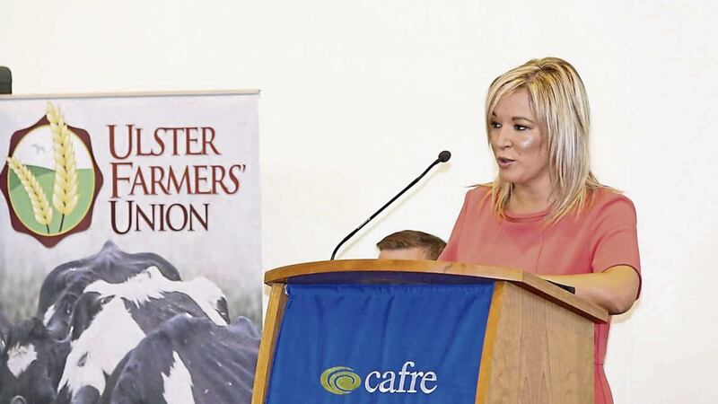 Sinn F&eacute;in&#39;s Michelle O&#39;Neill during her time as agriculture minister 