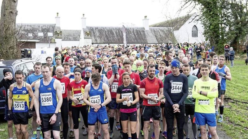 Runners at the start of the final race of Born2Run&#39;s Run Forest Run series at Castlewellan on Saturday 