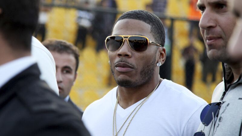 The woman accuses Nelly of assaulting her in a dressing room at The Cliffs Pavillion in Essex in December 2017.