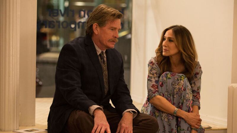 Sarah Jessica Parker and Thomas Haden Church, best known for his role in the film Sideways, in Parker&#39;s new series Divorce 