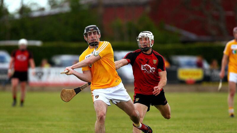 Antrim's Ciaran Clarke and Down's John McManus were both selected in the Christy Ring Cup Champion 15 <br />Picture by S&eacute;amus Loughran