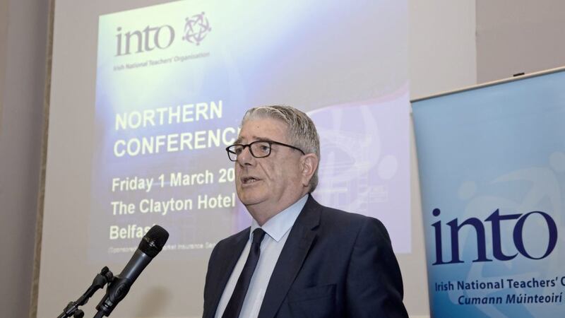 Gerry Murphy, INTO northern secretary, addressing the annual conference 