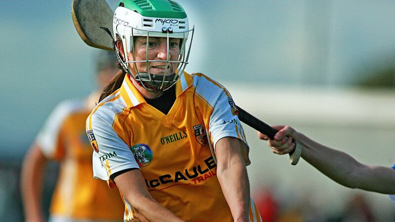 Jane Adams found the net for Antrim but they still lost out to Cork&nbsp;