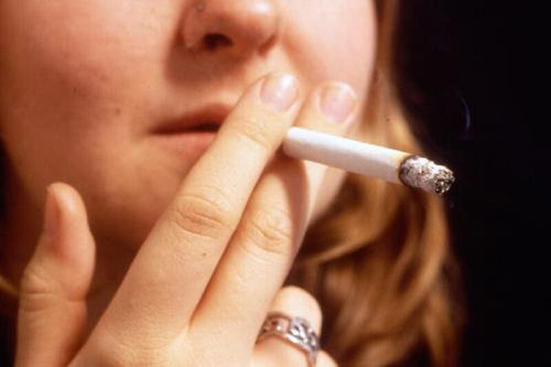 A woman smoker