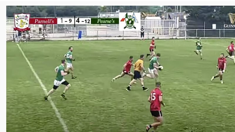 Parnell&#39;s had a star-studded line-up for the Chicago Senior final but it was Padraig Pearse&#39;s who upset to odds to take the title in a match streamed through YouTube, satisfying GAA fans around the world 