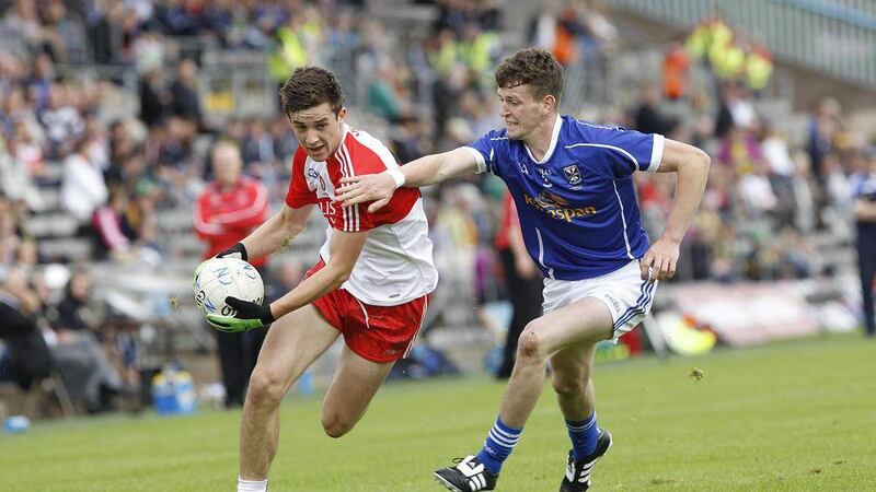 Derry's Shane McGuigan contributed five points from play in his side's Ulster win against Cavan on July 19