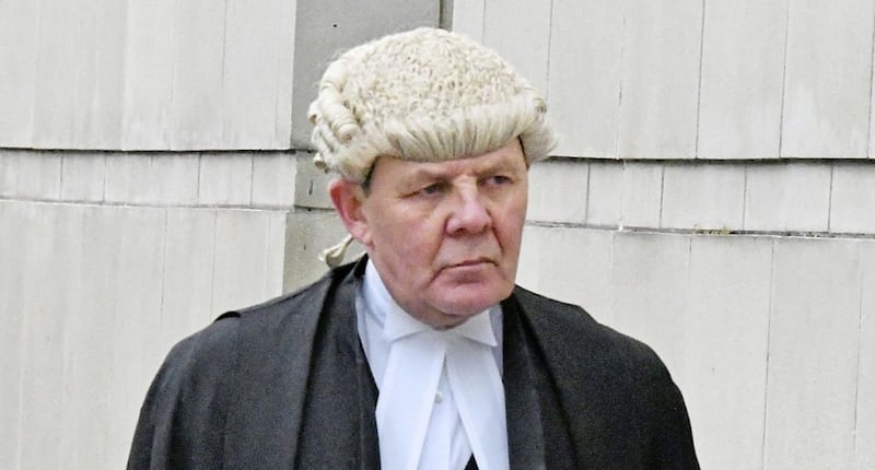 Blane McIlroy&#39;s barrister Arthur Harvey QC at Belfast Crown Court Picture by Alan Lewis/Photopress 