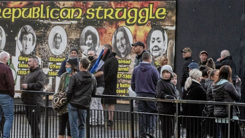 A vigil was held in Derry on Wednesday evening in support of the hunger strike currently ongoing in Maghaberry Prison. Picture by Pacemaker, Belfast. 