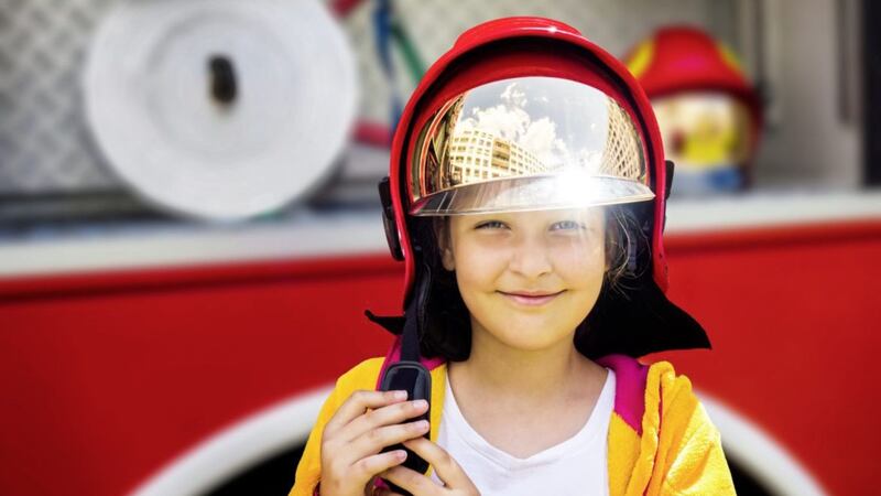 CHILD&#39;S PLAY: Kids aged eight to 15, in a survey for Halifax, believe that firefighters are earning well over &pound;100,000 a year 