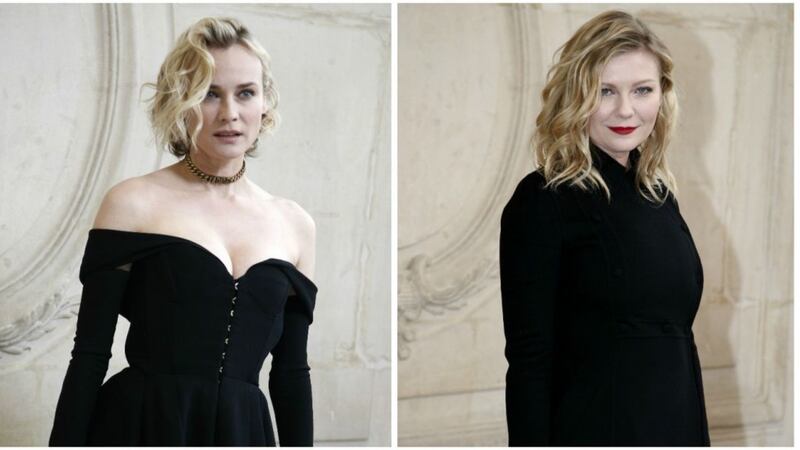 Diane Kruger and Kirsten Dunst win in the style stakes at Dior show in Paris