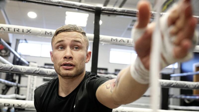 A super-featherweight world title fight against Jamel Herring is an option for Carl Frampton if he passes Las Vegas comeback test 