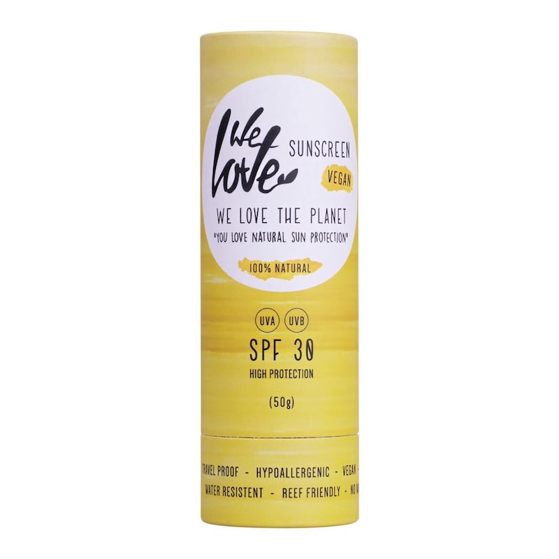 We Love The Planet Natural Sunscreen Stick SPF30, &pound;17.99, available from Holland and Barrett
