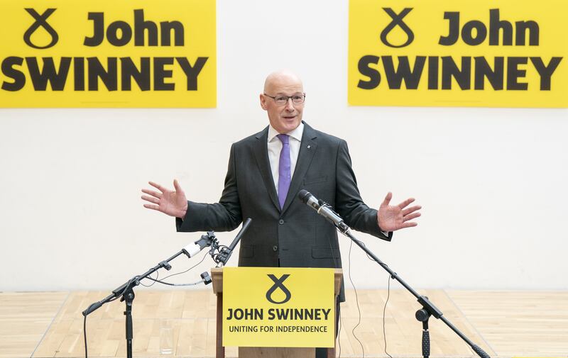 John Swinney is likely to be named SNP leader on Monday