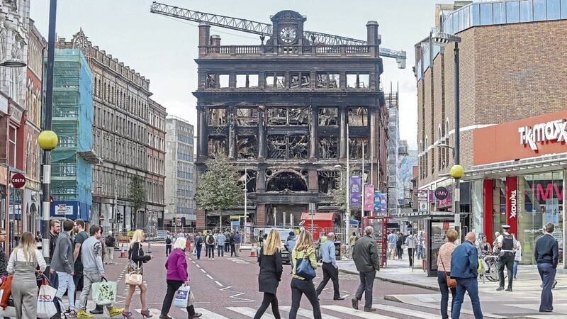 Primark is to make a &pound;500,000 donation to Belfast city council&#39;s recovery programme as a &quot;gesture of goodwill&quot; in the aftermath of a fire at it&#39;s flagship city centre store. The company said it is &quot;committed to supporting the business community affected by the fire&quot;. Picture by Mal McCann 