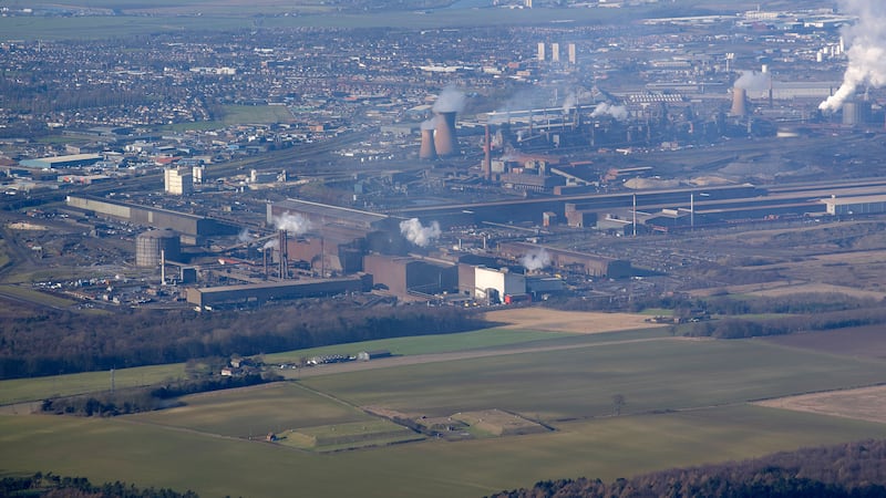 British Steel’s Scunthorpe plant which will produce the track