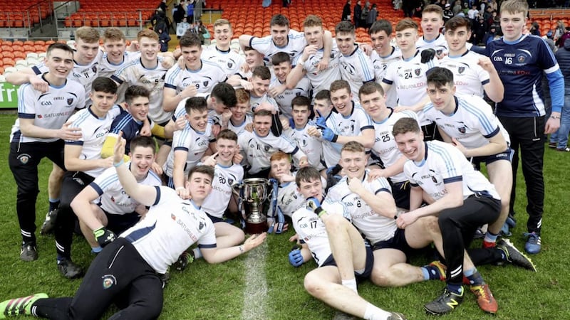 St Mary&#39;s, Magherafelt go back into action just five days after their Danske Bank MacRory Cup final victory Picture by William Cherry/Presseye 