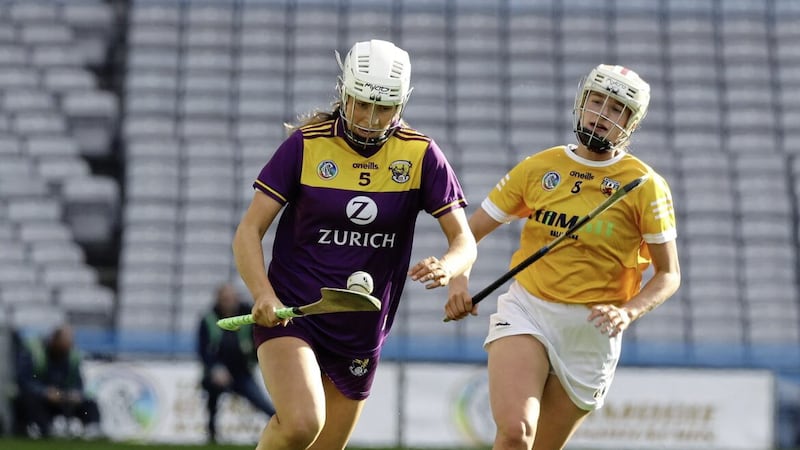 Lucia McNaughton (right) has been a big loss as Antrim have struggled for form in recent months 