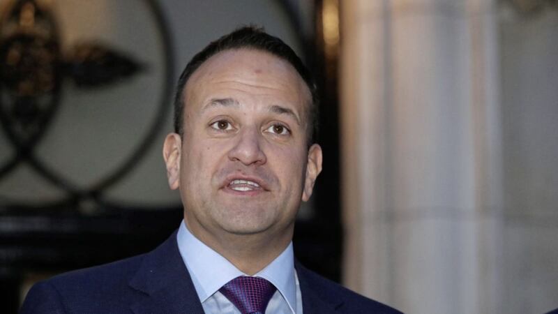 Taoiseach Leo Varadkar speaking in Belfast following a meeting with Prime Minister Theresa May. Picture by Niall Carson, Press Association 