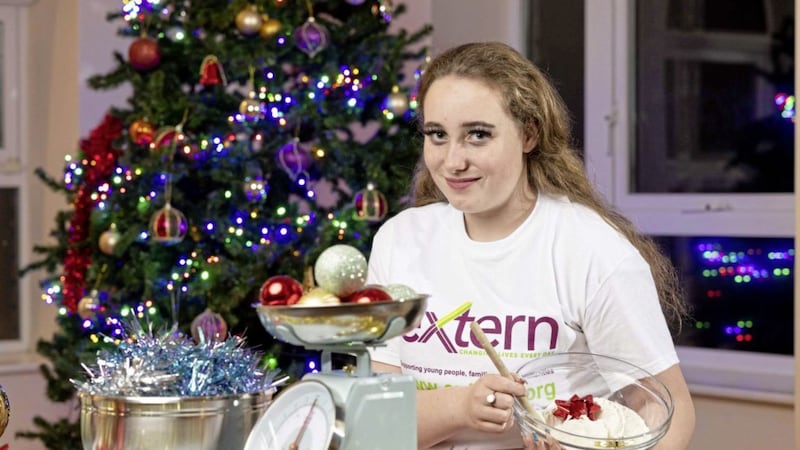 Extern service user Chantelle at the launch of the charity&#39;s Safe Haven Christmas Appeal. Picture by Conor Healy, Picture it Photography 