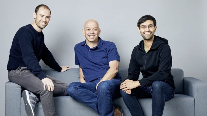 Raylo&#39;s founders (from left) Karl Gilbert (chief executive), Richard Fulton (chief strategy officer) and Jinden Badesha (chief procurement officer) 