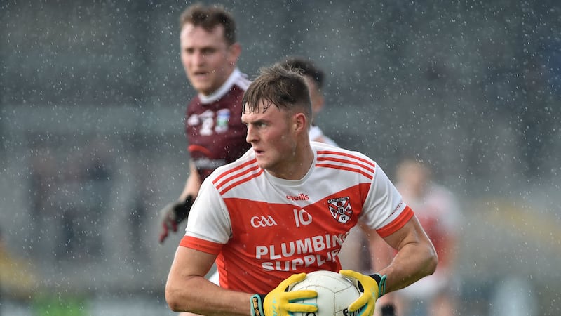 &nbsp;Danny Magee scored two goal in Clann Eireann's Armagh SFC semi-final win over Ballymacnab     Picture: John Merry