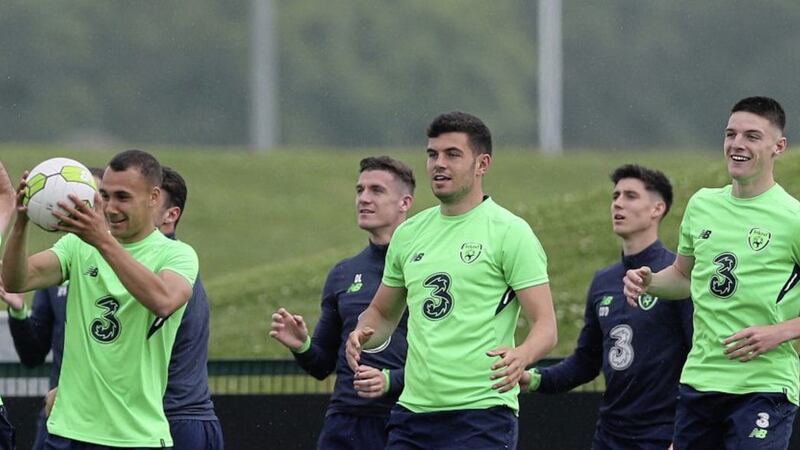 Declan Rice, during a training session at the FAI National Training Centre, Abbotstown is expected to commit to the Republic of Ireland 