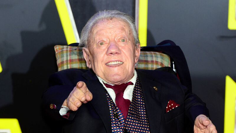 Kenny Baker attending the Star Wars: The Force Awakens European Premiere held in London last year. Picture by Anthony Devlin, Press Association 