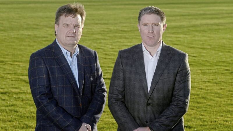 Club Players&#39; Association chairman Michael Briody (right) has called on GAA director general Paraic Duffy to &#39;park&#39; his Championship proposals. Picture by Sportsfile 