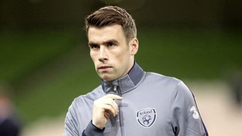 Republic of Ireland captain Seamus Coleman is back on the competitive stage in Cardiff tonight 