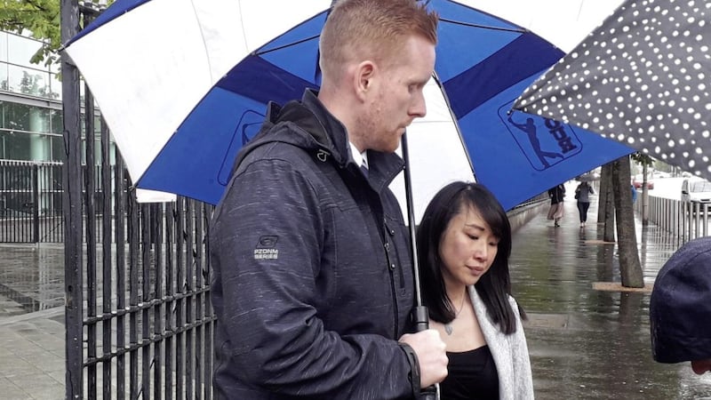 Brendan Maguire and Susan Ho-Maguire spoke about the importance of screening for Group B Strep infection after losing their baby, Hollie, three years ago 