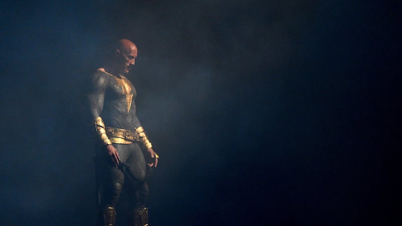 The Hollywood star appeared in his full anti-hero costume to promote his upcoming DC blockbuster Black Adam at the convention.