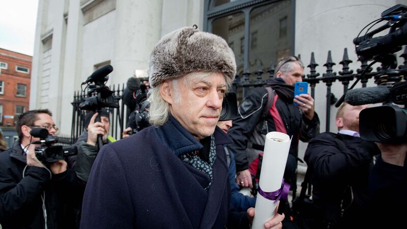 Bob Geldof arrives at City Hall in Dublin to hand back his Freedom of the City of Dublin, in protest against Burmese Nobel peace laureate Aung San Suu Kyi holding the same award&nbsp;