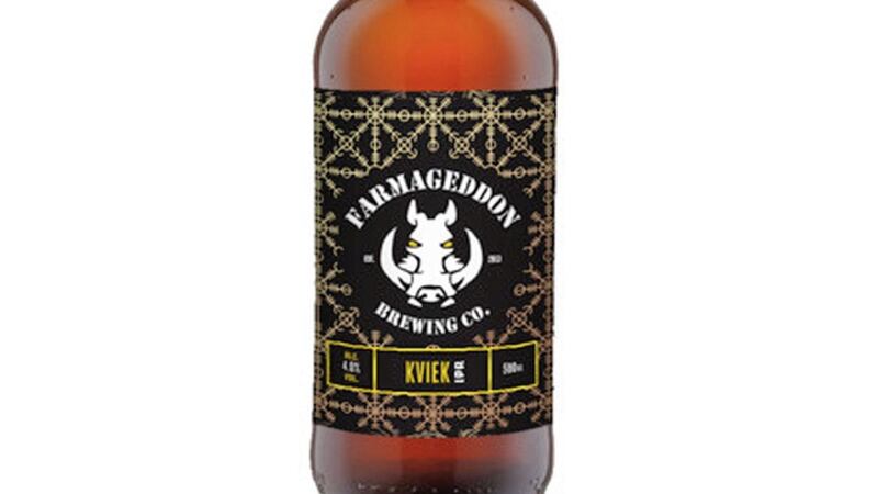 Kviek is a 4 per cent IPA from Co Down brewers Farmegeddon 