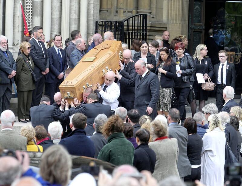 The funeral of Lyra McKee who was murdered in Derry Picture Mal McCann. 
