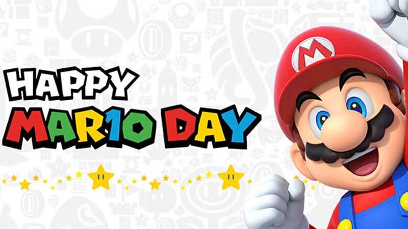 A Happy Mario Day graphic