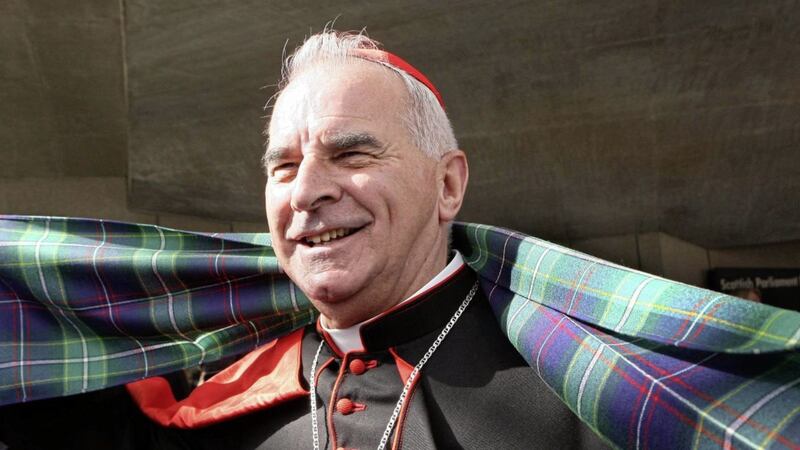 Cardinal Keith O'Brien passed away in hospital in England. Picture by David Cheskin/PA