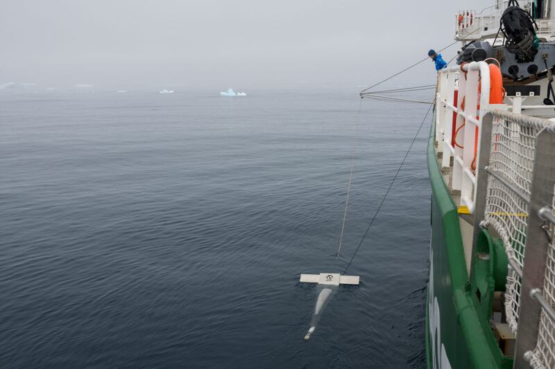 The expedition used trawl nets to sample for microplastics (Christian Aslund/Greenpeace/PA)