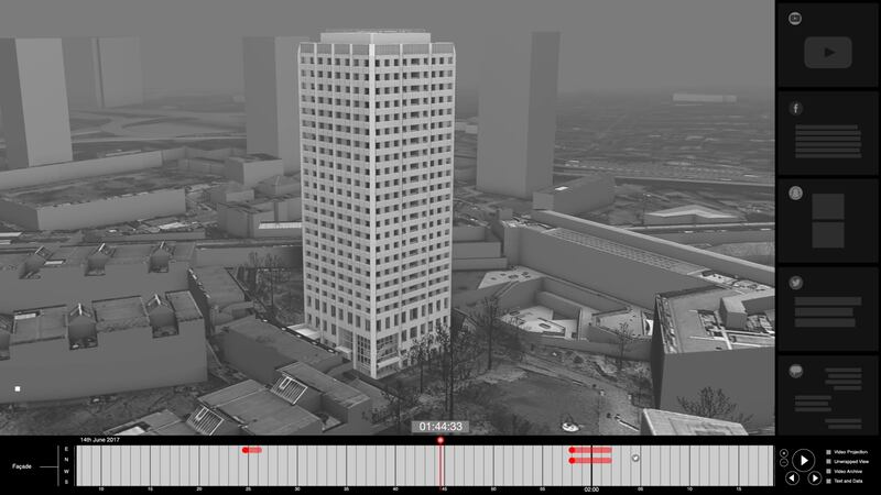 Forensic Architecture is developing a 3D reconstruction of the tragic fire which will become publicly available.