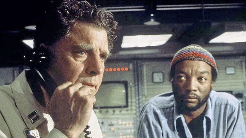 Burt Lancaster, left, and Paul Winfield in Twilight&rsquo;s Last Gleaming 